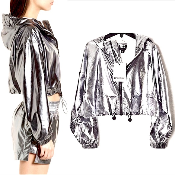 IVY PARK Jackets & Blazers - NWT IVY PARK Beyoncé adidas Shiny Crop Jacket